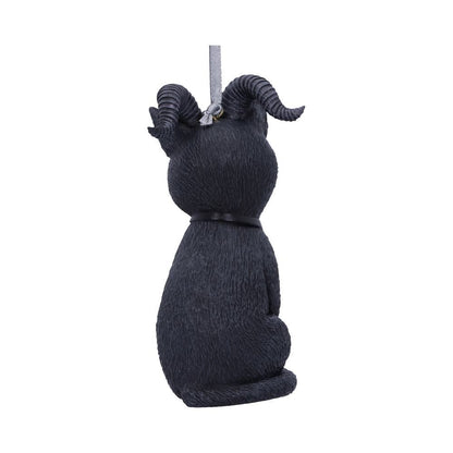 Pawzuph Black Horned Cat Hanging Decorative Ornament