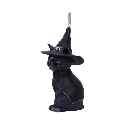 Purrah Black Witch Cat Hanging Decorative Ornament