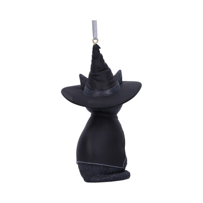 Purrah Black Witch Cat Hanging Decorative Ornament