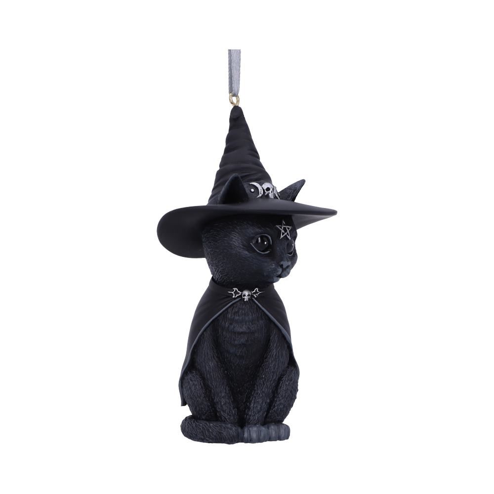 Purrah zwarte heks kat hangend decoratief ornament