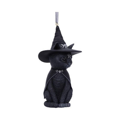 Purrah Black Witch Cat Hanging Decorative Ornament