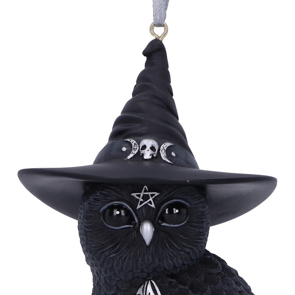 Owlocen Zwarte Heks Uil Hangend Decoratief Ornament