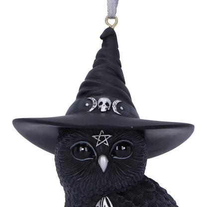 Owlocen Black Witch Owl Hanging Decorative Ornament