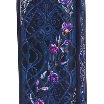 Ravens Flight Black Wing Floral Embossed Purse Wallet