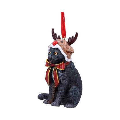 Lisa Parker Reindeer Cat Hanging Ornament