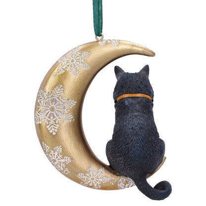 Lisa Parker Moon Cat Hanging Ornament