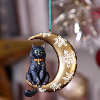 Lisa Parker Moon Cat Hanging Ornament