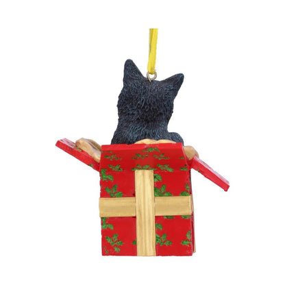 Lisa Parker Present Cat Hanging Ornament