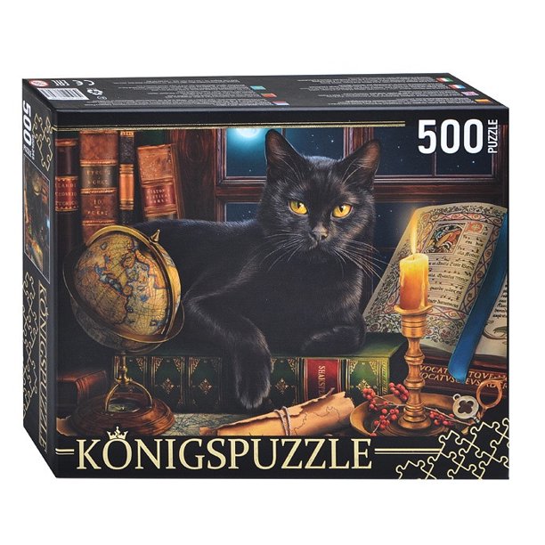 Cat and Candle af Image World, 500 brikkers puslespil