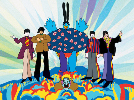 The Beatles, Yellow Submarine, Love af Heinz Edelmann, 1000 brikkers puslespil