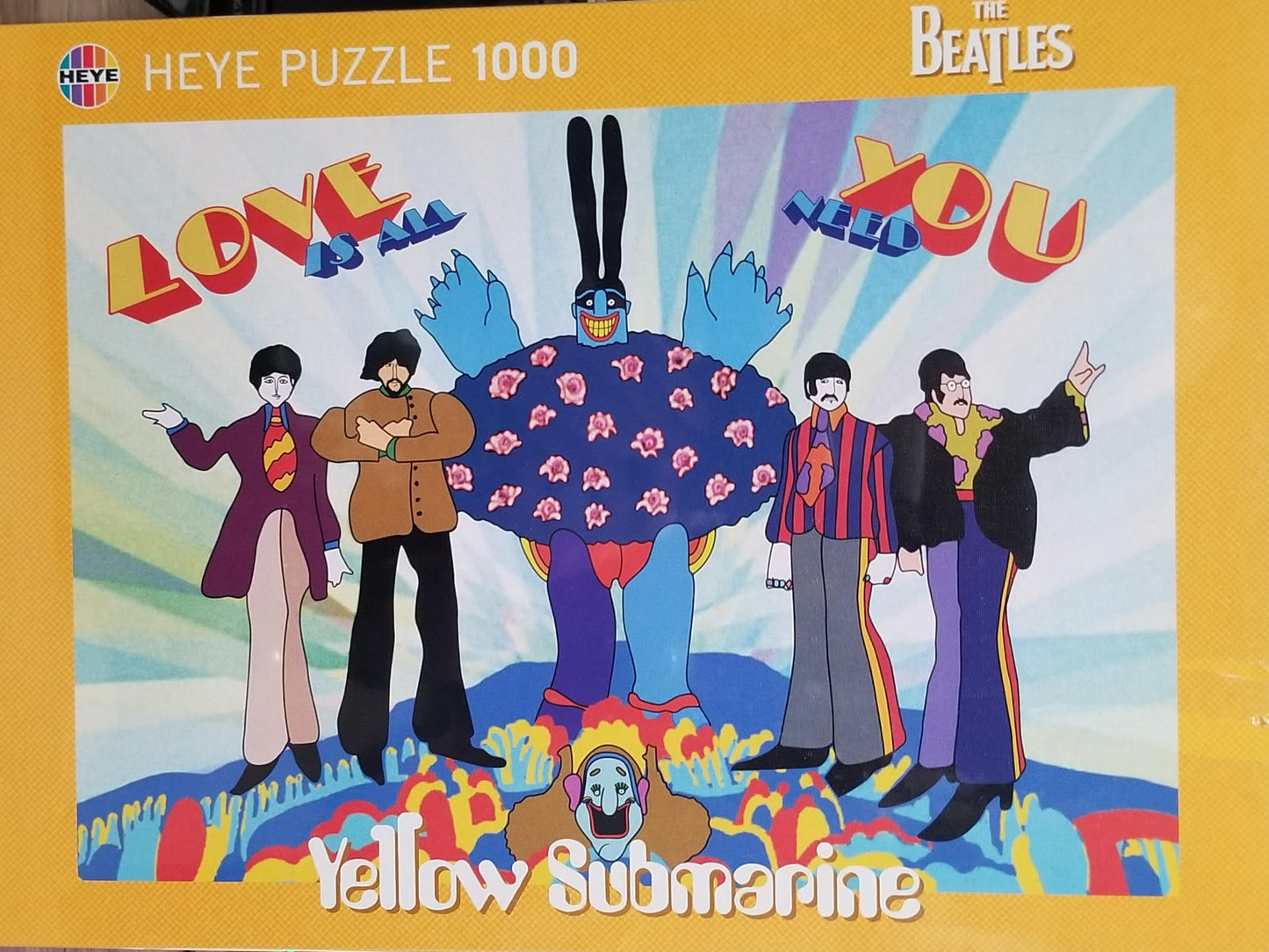 The Beatles, Yellow Submarine, Love by Heinz Edelmann, 1000 Piece Puzzle