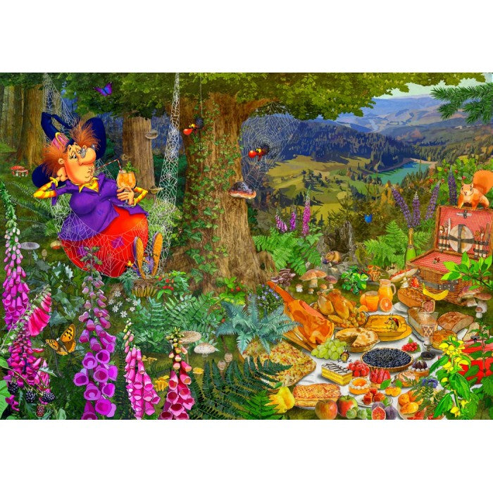 The Witch Picnic by Francois Ruyer, 1500 Piece Puzzle