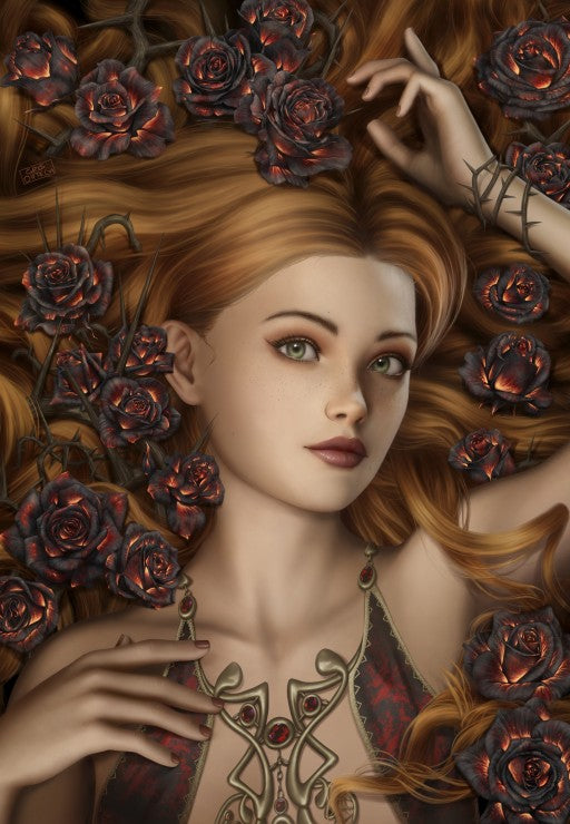 Burnt Rose by Cris Ortega, 1000 Piece Puzzle