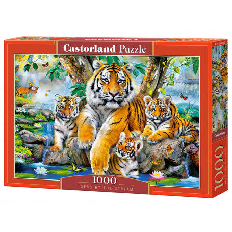 Tigers by the Stream af Howard Robinson, 1000 brikker puslespil