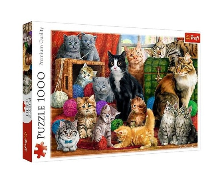 Feline Meeting by Marcello Corti, 1000 Piece Puzzle