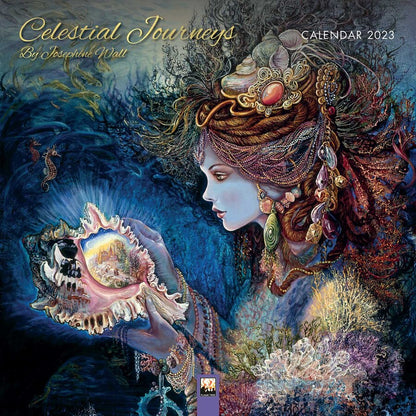 Celestial Journeys by Josephine Wall Wall Calendar 2023 (Art Calendar)