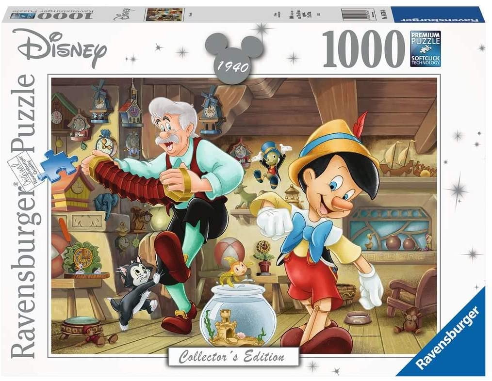 Collector's Edition Pinocchio af Disney, 1000 brikker puslespil