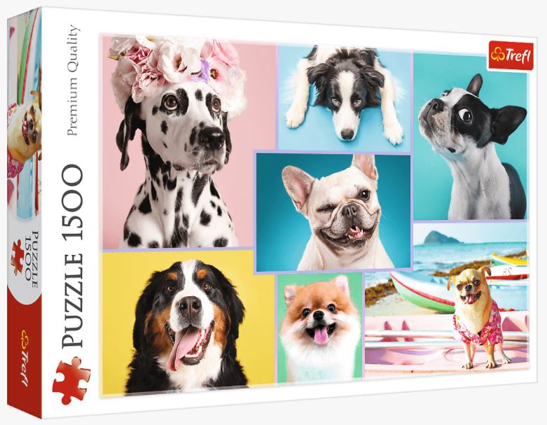 Cute Dogs by Trefl, 1500 Piece Puzzle