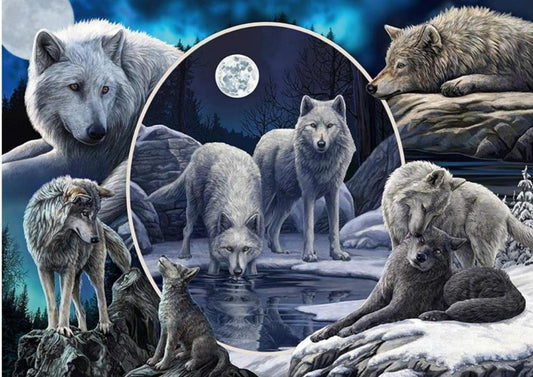 Magnificent Wolves af Lisa Parker, 1000 brikker puslespil
