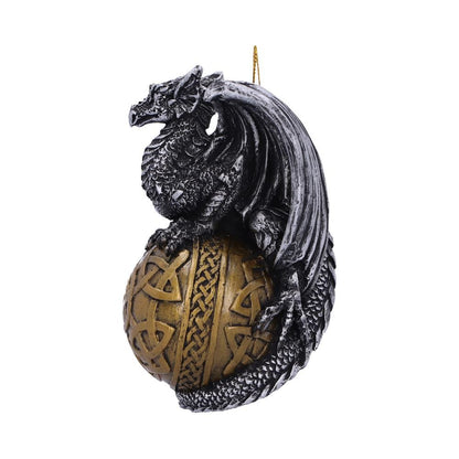 Balthazar Festive Hanging Dragon Ornament