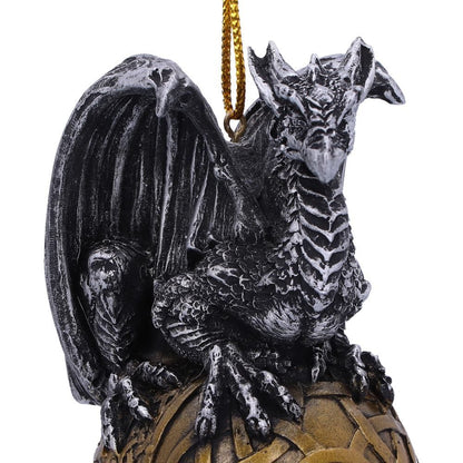 Balthazar Festive Hanging Dragon Ornament