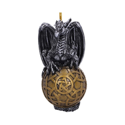 Balthazar Festive Hanging Dragon Ornament