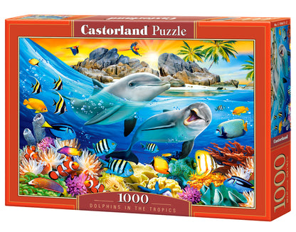 Dolphins in the Tropics by Howard Robinson, 1000 Piece Puzzle