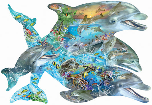 Lied van de dolfijnen door Lori Schory, puzzel van 1000 stukjes