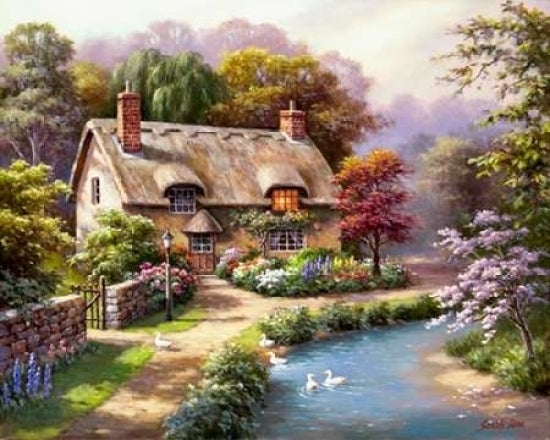Duck Path Cottage by Sung Kim, 1000 Piece Puzzle