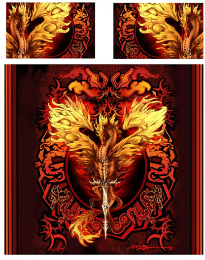 Dragon Flame Blade by Ruth Thompson, Duvet Cover Set