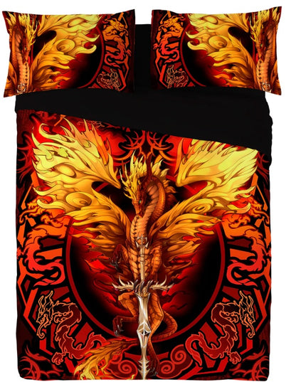 Dragon Flame Blade by Ruth Thompson, Duvet Cover Set