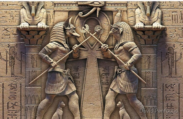 Egyptische goden door David Penfound, puzzel van 1000 stukjes