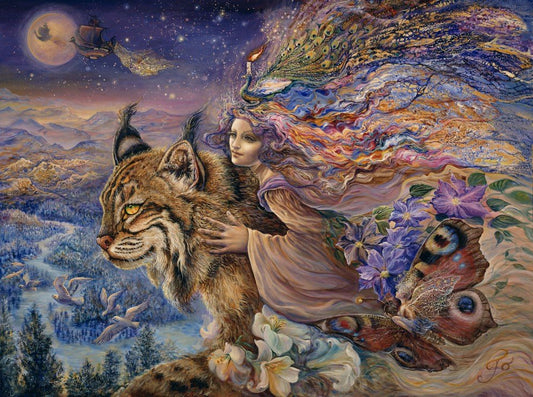 Vlucht van de Lynx door Josephine Wall, puzzel van 1000 stukjes