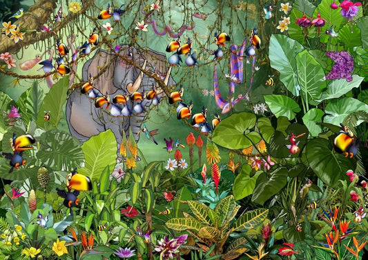 Jungle af Francois Ruyer, 2000 Piece Puzzle