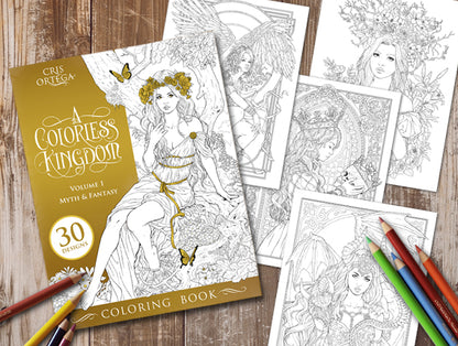 A Colorless Kingdom - A Cris Ortega Coloring Book