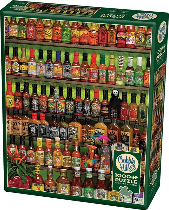 Hot Hot Sauce by Cobble Hill, 1000 Piece Puzzle