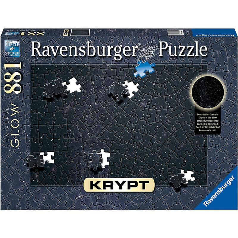 Ravensburger Krypt universumgloed, puzzel van 881 stukjes