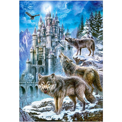 Wolves and Castle by Jan Patrik, 1500 Piece Puzzle