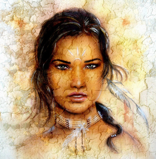 Indianerin by Jozef Klopacka, 1500 Piece Puzzle