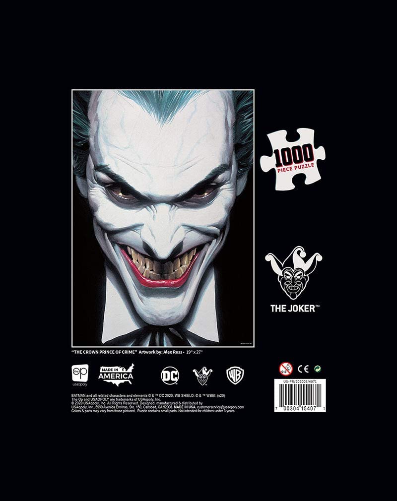 The Joker af DC Comic's, 1000 brikker puslespil