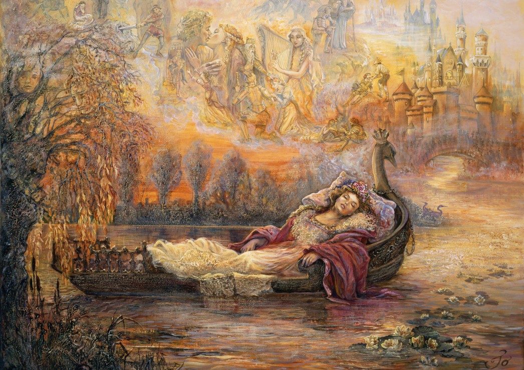 Dromen van Camelot door Josephine Wall, puzzel van 100 stukjes