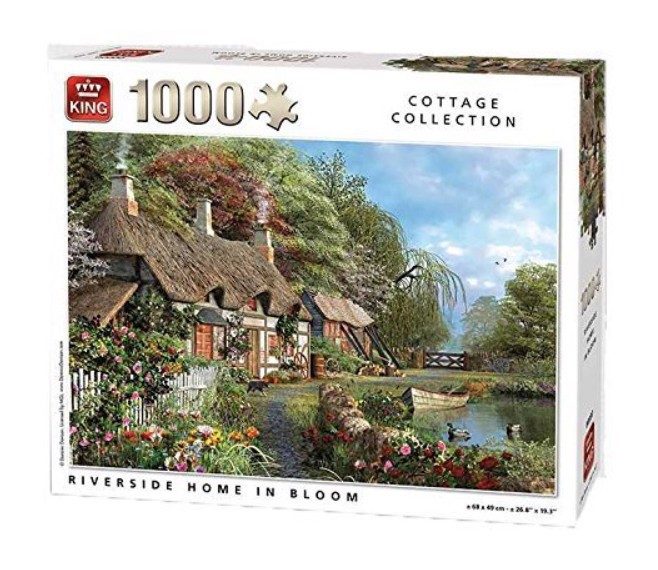 Riverside Home in Bloom by Dominic Davison, 1000 Piece Puzzle