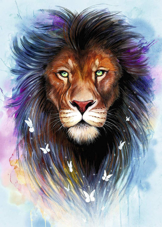 Majestueuze leeuw van Pixie Cold, puzzel van 1000 stukjes