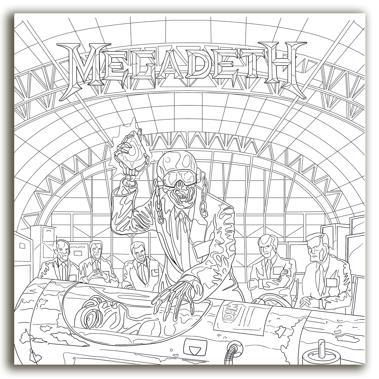 THE OFFICIAL MEGADETH COLORING BOOK
