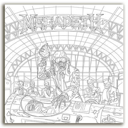 THE OFFICIAL MEGADETH COLORING BOOK