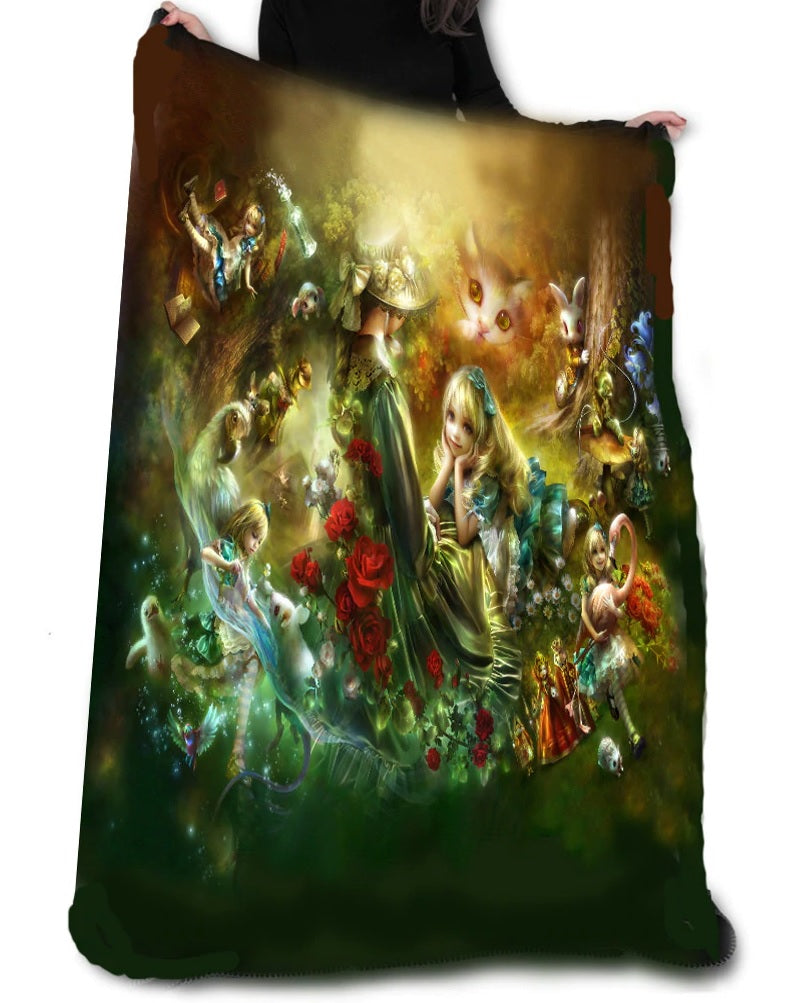 Memories of Wonderland by Shu, Fleece Blanket