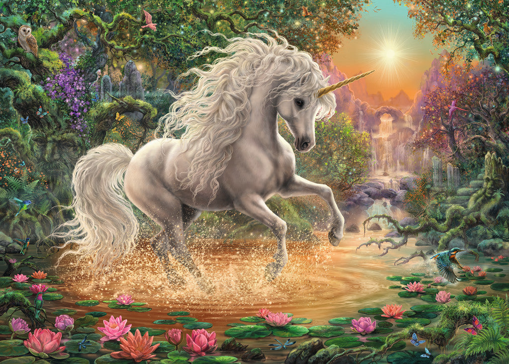 Mystical Unicorn af Ute Thoniben, 1000 brikker puslespil