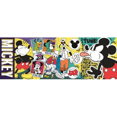De legendarische Mickey Mouse van Disney, panoramapuzzel van 500 stukjes