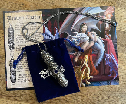 Dragon Charm Pendants by Anne Stokes