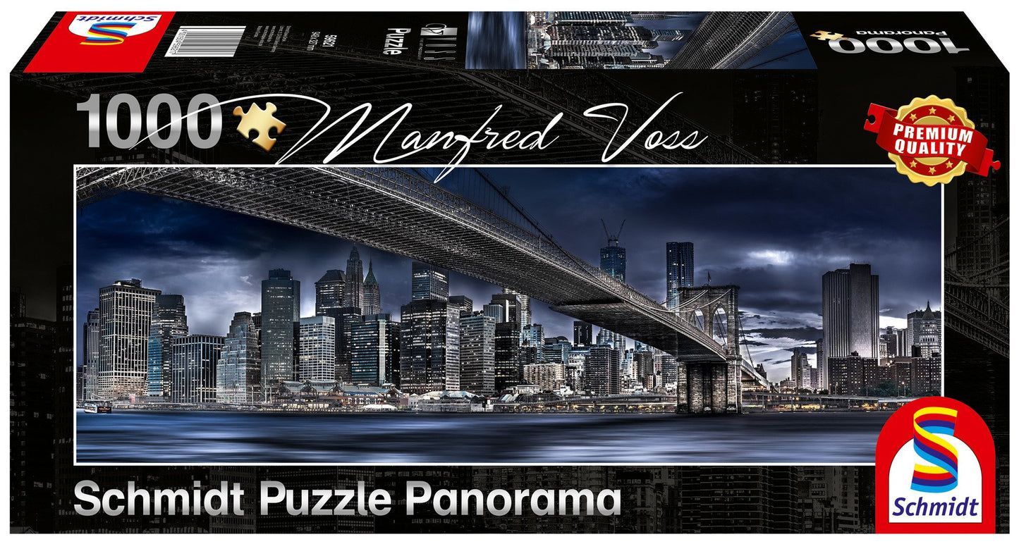 New York Dark Night van Manfred Voss, puzzel van 1000 stukjes